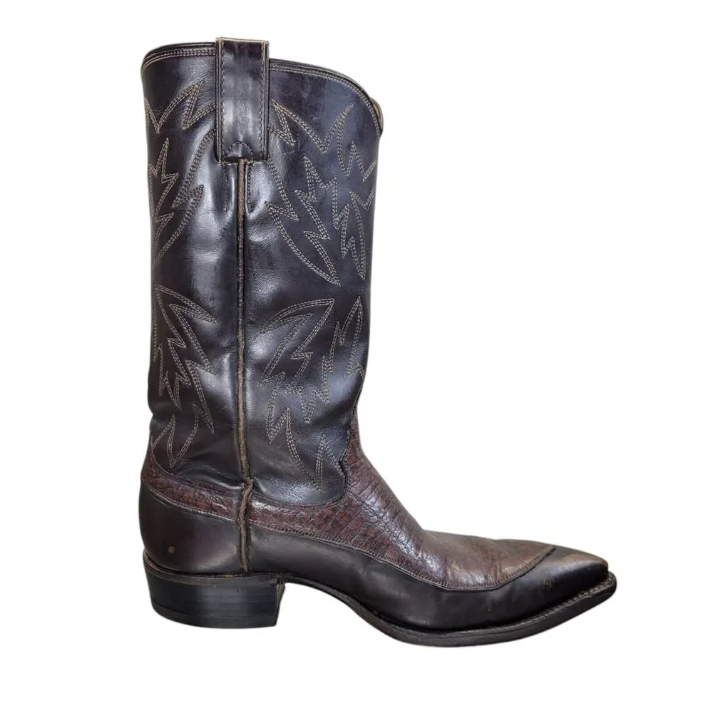 Justin‎ Vintage Exotic Caribou Cowboy Boots Women's Size 7D